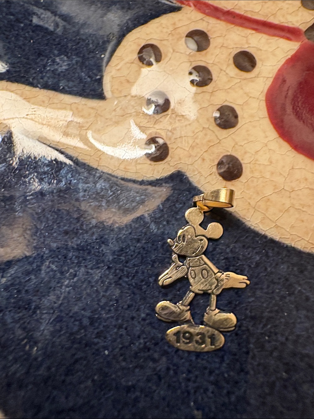 14k gold Mickey Mouse Pendant